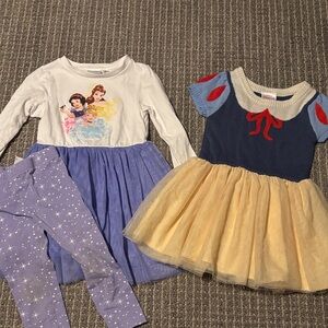 Disney Princess Dress Set - Blue, Yellow, White, Purple